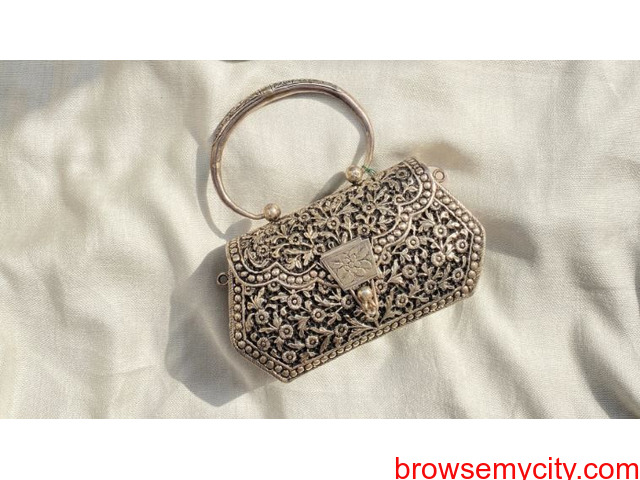Wholesaler of Designer pure silver vintage style purse | Jewelxy - 229972
