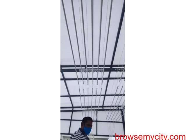 Call 08309419571 for Cloth Drying Hanger in Chittoor, Ceiling Hanger, Pulley Roof Hanger Wall Mount - 4/6
