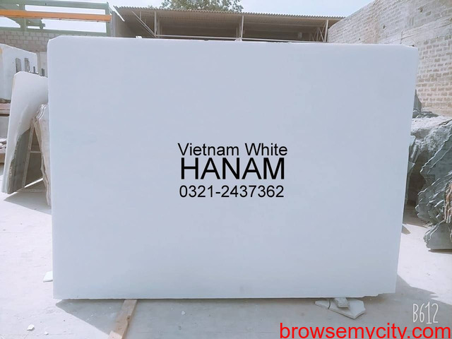 Vietnam White Marble Slabs - 5/6