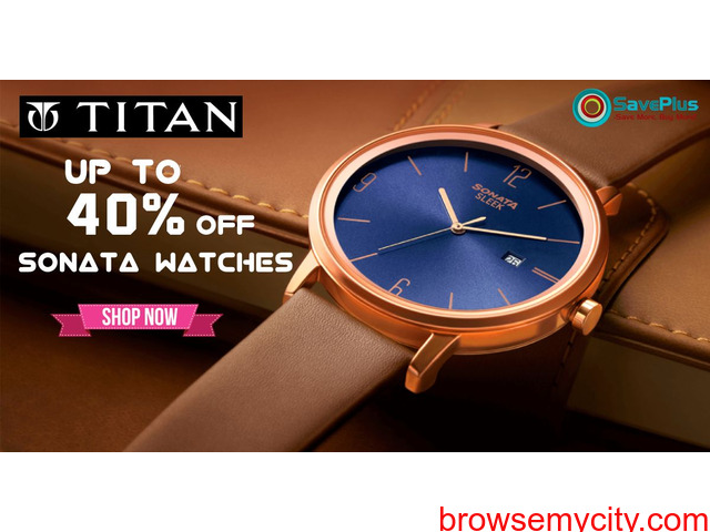 Titan Coupons Deals Offers Up to 40 off Sonata Watches 209003