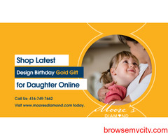 Shop Latest Design Birthday Gold Gift for Daughter Online