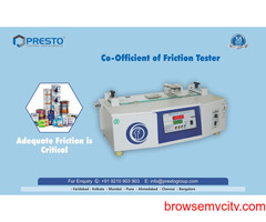 Coefficient of Friction Tester Manufacturer and Supplier