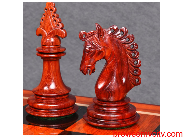 Luxury Staunton Chess Pieces Only Set - 3/4