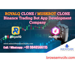 ROYALQ CLONE / MUSKBOT CLONE Binance Trading Bot App Development Company – MLM Software Tamilnadu