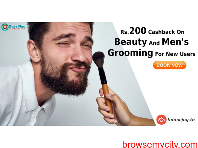 HouseJoy Coupons, Deals: Rs.200 Cashback On Beauty And Men's Grooming For New Users - 1/1