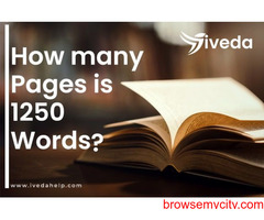 how many pages is 1250 words