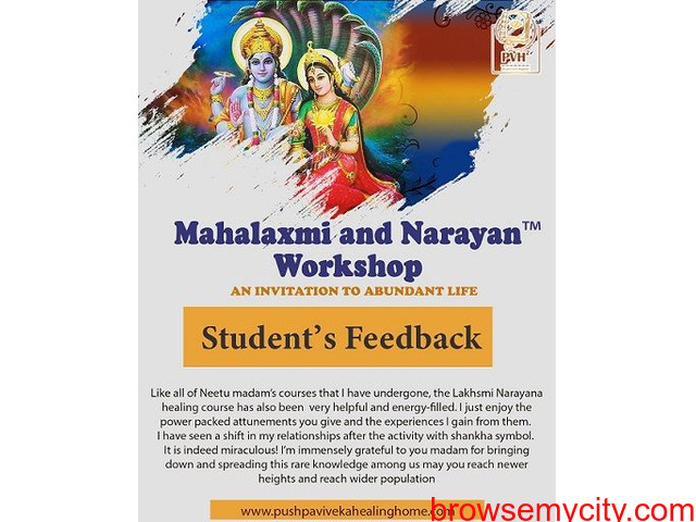 Mahalaxmi and Narayan workshop Workshop by Neetu Jha | PVHH - 1/1