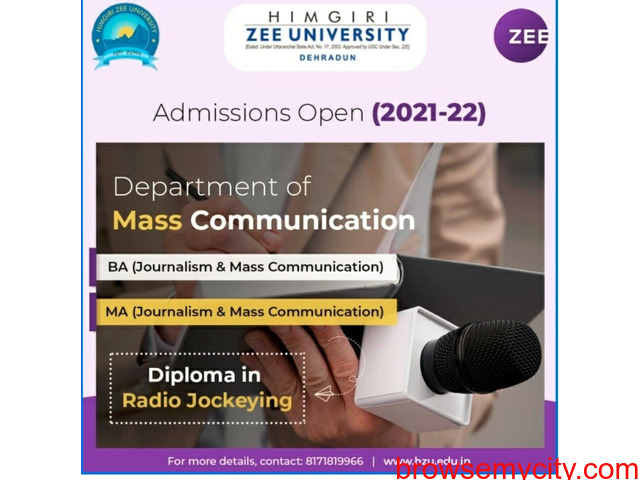 Find the Top Journalism & Mass Communication Colleges In Dehradun - 1/1