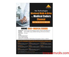 Walk-In Drive for Medical Coders @Vee Technologies, Chennai