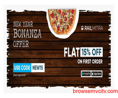 RailMitra New Year Offer – Flat 15% off on First Meal in Train