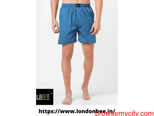 London Bee Boxer Shorts With Pockets - 1/1