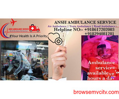 Get world class punctual e-ICU Air Ambulance Services in Patna |ANSH