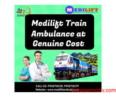 Medilift Train Ambulance in Guwahati Performs Medical Transportation Easily