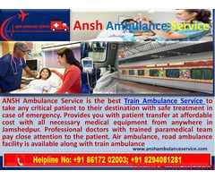 Get Ambulance Services from Jamshedpur with phone ICU facilities |ANSH