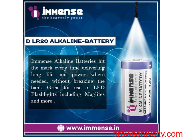 Ultra D Size Alkaline battery with high performance Immense - 1/1