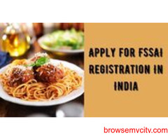 Apply for FSSAI Registration In India