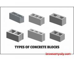 Types of Concrete Blocks used in Construction