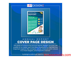 Make Your Own Annual Report Cover Page Design with MyDesigns