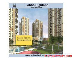 Sobha Highland Flats In Hosur Road Bangalore - Adding Convenience With Luxury