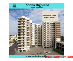 Sobha Highland Flats In Hosur Road Bangalore - Adding Convenience With Luxury
