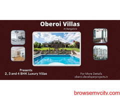 Oberoi Villas Bangalore - Feel the Tranquility in Every Direction