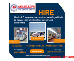 Instant Air Ambulance Services in Patna by Ansh Ambulance