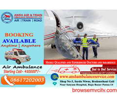 Ansh Air Ambulance Services in Kolkata – Fast to Reach at Destination
