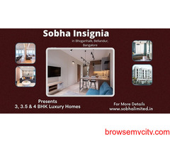 Sobha Insignia Bhoganhalli Bellandur Bangalore - Apartments Tailored to Your Highest Standards