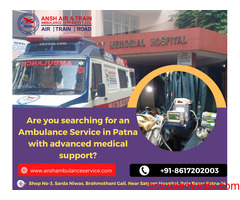 Ansh Air Ambulance Services in Patna – Easy Transportation for a Serious One