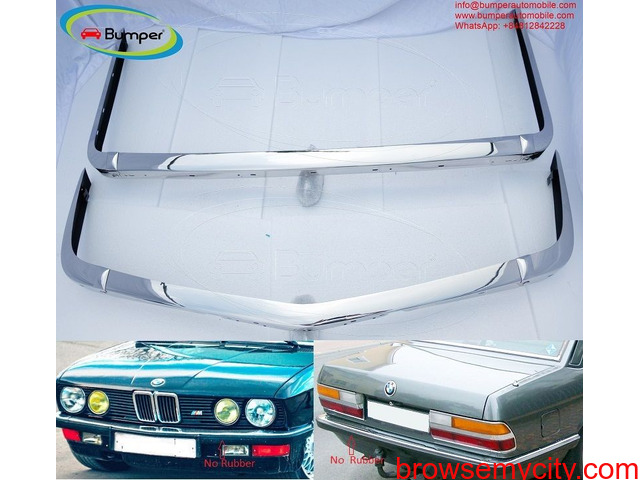 BMW E28 bumper (1981 - 1988) by stainless steel - 1/4