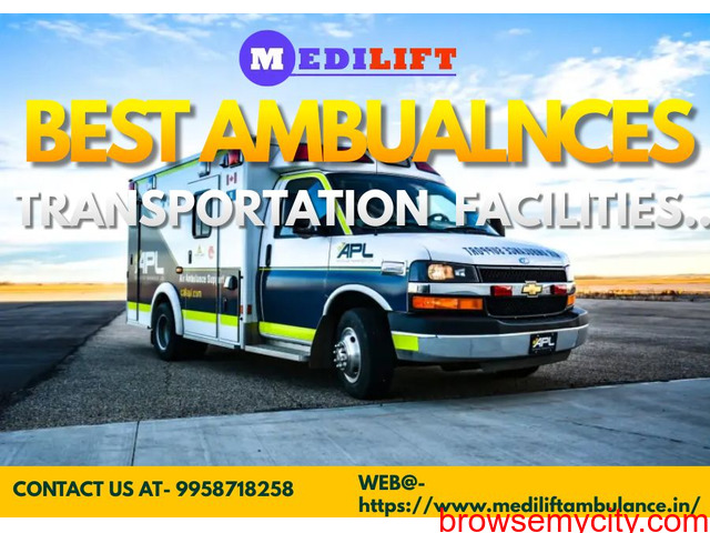 Ambulance Service in Kapashera Delhi by Medilift Provides ALS