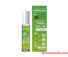 BodyGuard Herbal Fabric Roll On with Citronella and Lemongrass Oil, 8 ml + 2 ml Extra