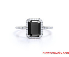 Buy and Save Huge on White Gold Black Diamond Wedding Rings