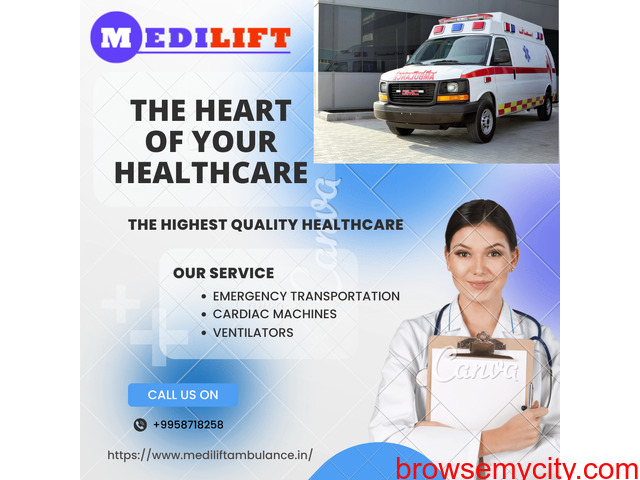Ambulance Service in Gandhi Maidan, Patna by Medilift| Life save Transport - 1/1
