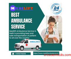 Ambulance Service in Chatarpur, Delhi by Medilift| Emergency patient’s transportation