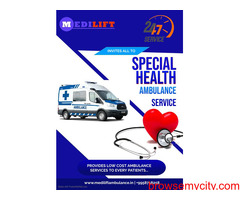 Ambulance Service in Janakpuri, Delhi by Medilift| Large and Small ambulances for patients