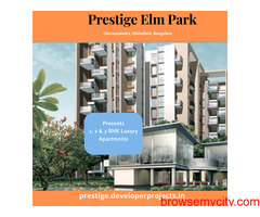 Prestige Elm Park Project In Whitefield Bangalore -A tradition Of Satisfaction