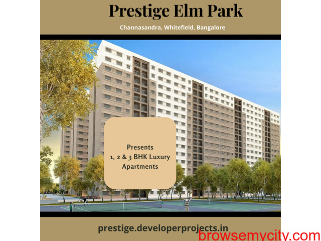 Prestige Elm Park Project In Whitefield Bangalore -A tradition Of Satisfaction - 2/3