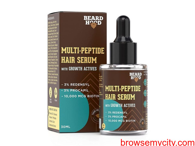 Beardhood Multi-Peptide Hair Serum with Growth Actives, 30ml - 1/1