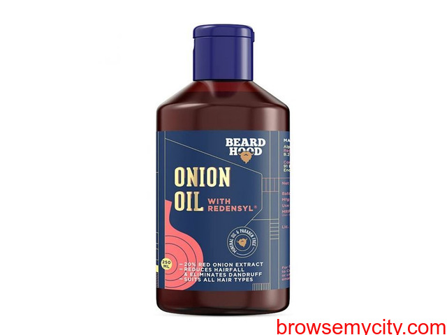 Beardhood Onion Hair Oil with Redensyl, 250ml - 1/1