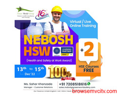 Year-end special offer on NEBOSH HSW course....