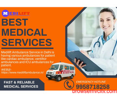 Ambulance Service in Varanasi, Uttar Pradesh by Medilift| 24*7 hours Ambulance Service