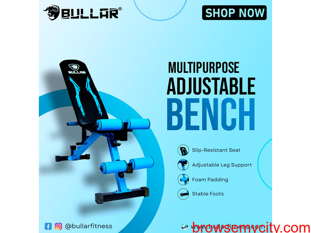 Increase your Muscle Strength by using Bullar Gym Bench for Home - 1/1