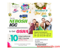Festive Mega Offer on NEBOSH IGC from Green world Group...!!