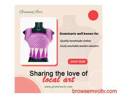 Buy the Most Affordable and Premium Handmade Sweaters for Girls with Gramin Arts