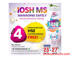 Pursue IOSH MS and Gaining HSE Certificate with New year Offer...!!!
