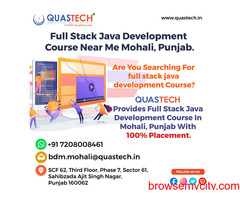 Full stack java development course near me Mohali, Punjab