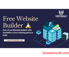 Get a Free Website Builder with Hostbillo’s Linux Hosting plans in India