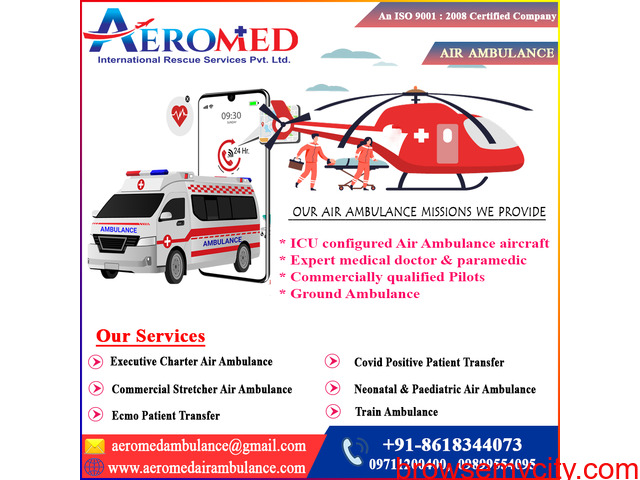 Want To Reach the Hospital Safely? The Aeromed Air Ambulance Services in Bhubaneshwar Are Very Helpf - 1/1