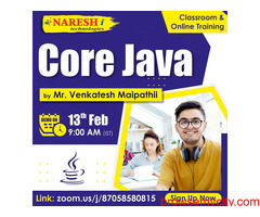 Free Demo On Core Java by Mr. Venkatesh Maipathii Course in NareshIT